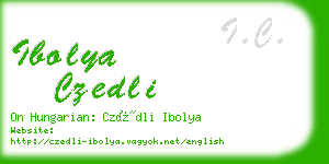 ibolya czedli business card